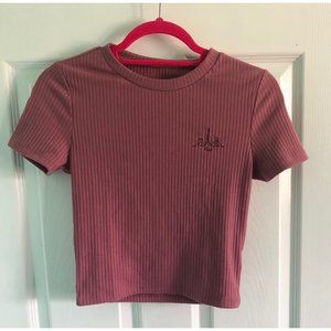 Dusty Pink Crop Top Women's Medium